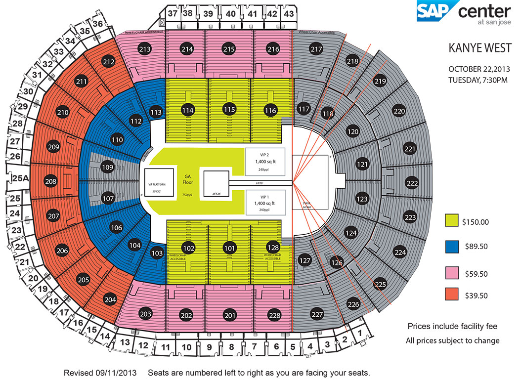 sap center kanye west sap center basketball seating chart